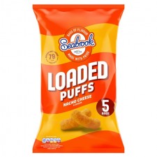 Seabrook Loaded Nacho Cheese Puffs 5 Pack