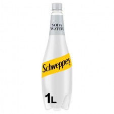Schweppes Soda Water 1 Litre Bottle