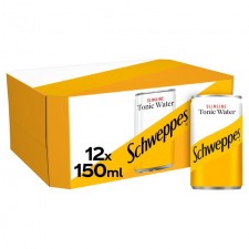 Schweppes Slimline Tonic Water 12 x 150ml Cans  