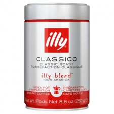 Illy Classico Ground Medium Roast Moka Coffee 250g