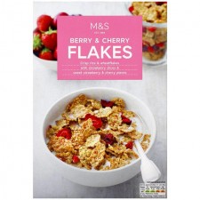 Marks and Spencer Strawberry and Cherry Flakes Cereal 500g
