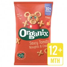 Organix 12 Month Goodies Organic Saucy Tomato Noughts and Crosses 4 x 15g
