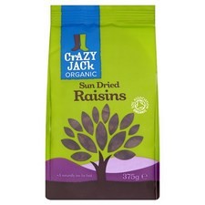 Crazy Jack Organic Dried Raisins 375g