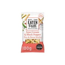 Off The Eaten Path Sour Cream Pea and Bean Sticks 100g