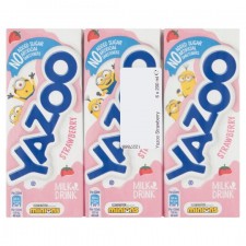 Yazoo No Added Sugar Strawberry Milk Drink 6 x 200ml