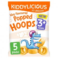 Kiddylicious Popped Hoops BBQ 5 x 10g