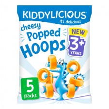 Kiddylicious Popped Hoops Cheese 5 x 10g