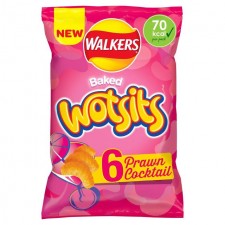 Walkers Wotsits Prawn Cocktail Crisps 6 pack