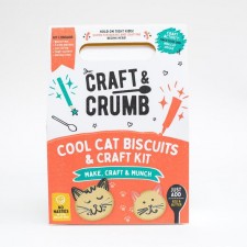 Craft and Crumb Cool Cats Bake and Craft Kit 200g