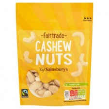 Sainsburys Fairtrade Cashew Nuts 100g