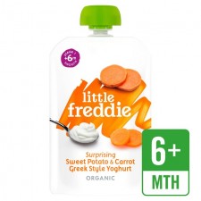 Little Freddie Organic Surprising Sweet Potato and Carrot Greek Style Yoghurt 100g