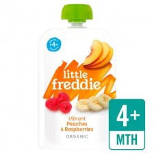 Little Freddie Organic Vibrant Peaches and Raspberries 100g