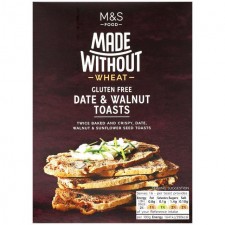 Marks and Spencer Made Without Wheat Date and Walnut Toasts 125g