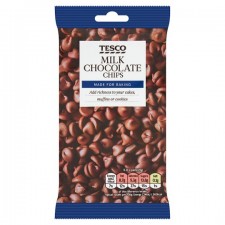 Tesco Baking Milk Chocolate Chips 100g