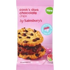Sainsburys Cooks Dark Chocolate Chips 100g