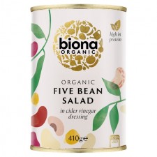 Biona Organic Five Bean Salad in Vinaigrette 410g