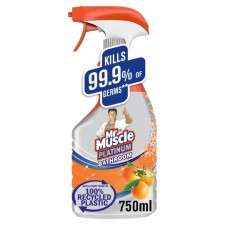 Mr Muscle Platinum Bathroom Spray Mandarin Orange 750ml