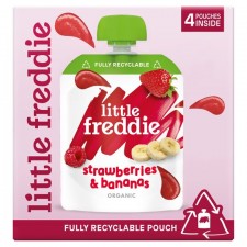 Little Freddie Strawberry and Banana Smash Smoothie 4 x 90g