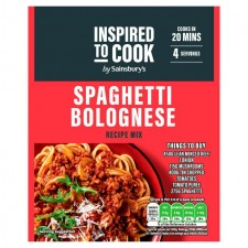 Sainsburys Inspired to Cook Spaghetti Bolognese Recipe Mix 44g