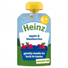 Heinz Fruit Pouch Apple and Blueberry 100G